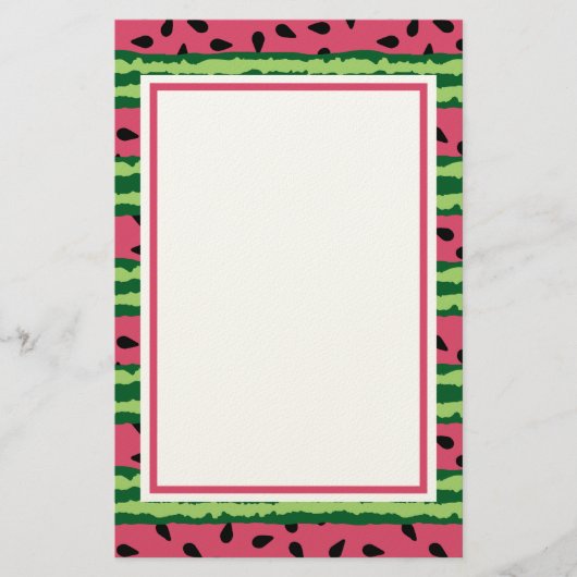 Papeterie Cute pastèque Motif rose et vert (Devant)