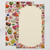 Papeterie Cute Pastry Confections Sweets (Devant / Derrière)