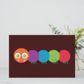 Papeterie Cute Rainbow Caterpillar (Debout devant)