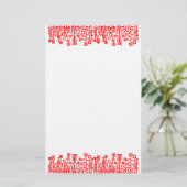 Papeterie Cyber Jardin - Rouge (Debout devant)