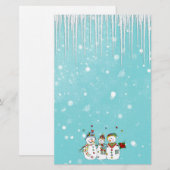 Papeterie Cycles de glace et Snowmen (Devant / Derrière)