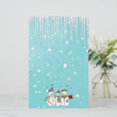 Papeterie Cycles de glace et Snowmen (Debout devant)
