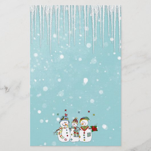 Papeterie Cycles de glace et Snowmen (Devant)
