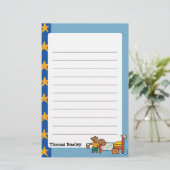 Papeterie Cyril l'écureuil en vacances (Debout devant)