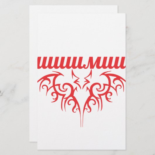 Papeterie cyrillique (Devant / Derrière)