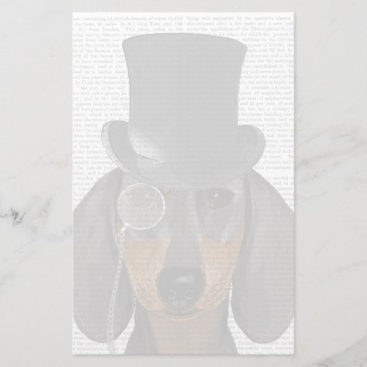 Papeterie Dachshund, Hound et Casquette (Devant)