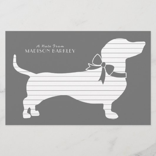 Papeterie Dachshund Wiener Chien Chien Chienne Chienne Chien (Devant)