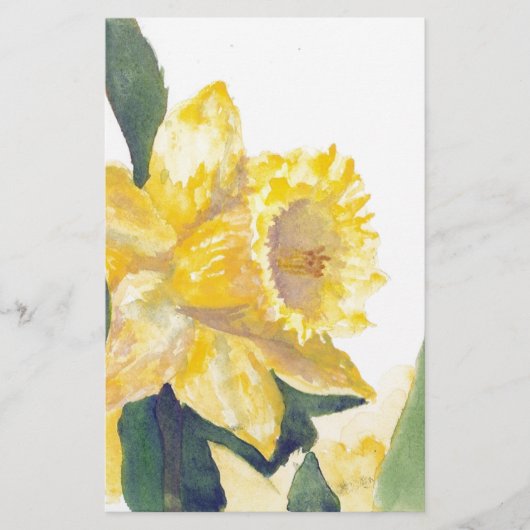 Papeterie Daffodiques de printemps (Devant)
