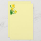 Papeterie Daffodiques Papier à lettres (Devant / Derrière)