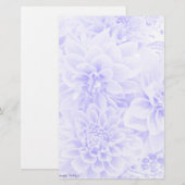 Papeterie Dahlias dans le bleu (Devant / Derrière)