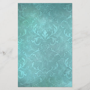 Papeterie damas turquoise vintage