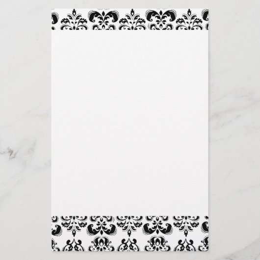 Papeterie DAMASK, noir et blanc (Devant)