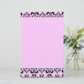 Papeterie DAMASK, noir et rose (Debout devant)