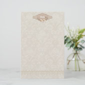 Papeterie Damask Swan Elegance (Debout devant)