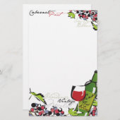 Papeterie d'amateur de vin (Devant / Derrière)