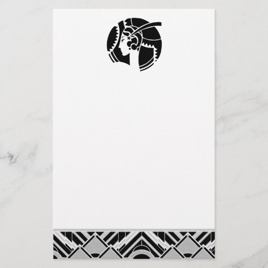 Papeterie Dame Art déco (Devant)