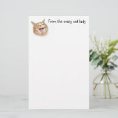 Papeterie Dame folle de chat (Debout devant)