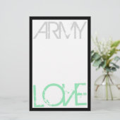 Papeterie d'amour d'armée (Debout devant)