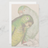 Papeterie d'animal de faune de deux oiseaux de (Devant / Derrière)