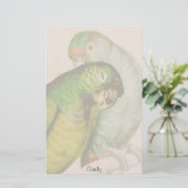 Papeterie d'animal de faune de deux oiseaux de (Debout devant)