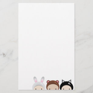 Papeterie d'animaux de bébé de Chibi