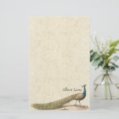 Papeterie d'animaux de faune d'oiseau de paon (Debout devant)