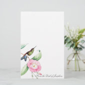 Papeterie d'animaux de faune d'oiseaux de colibri (Debout devant)