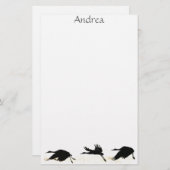 Papeterie d'animaux de faune d'oiseaux de grue (Devant / Derrière)