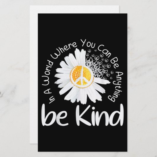 Papeterie Dans un monde où l'on peut être n'importe quoi, on (Devant / Derrière)