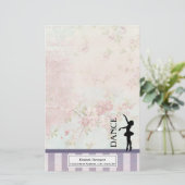 Papeterie Danse - Ballerina Silhouette sur Arrière - plan Vi (Debout devant)