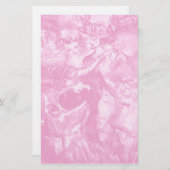 Papeterie DANSE CARNAVALE, rose tendre (Devant / Derrière)