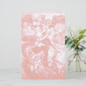 Papeterie DANSE CARNIVALE, blanc rose blanc tendre (Debout devant)