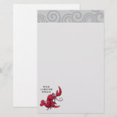 Papeterie Danse de homard de roche (Devant / Derrière)