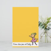 Papeterie danseur classique personnalisable de bande (Debout devant)