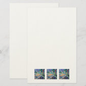 Papeterie Danseur Du Ventre Du Moyen-Orient Avec Voiles Past (Devant / Derrière)