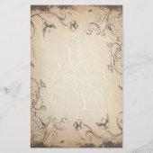 Papeterie d'antiquité florale (Dos)