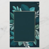 Papeterie Dark Greenery Elegant (Dos)
