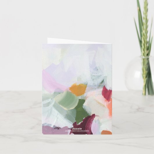 Papeterie d'art Abstrait coloré (Dos)