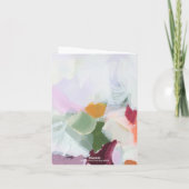 Papeterie d'art abstrait unique coloré (Dos)