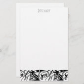 Papeterie d'art déco personnalisée (Devant / Derrière)