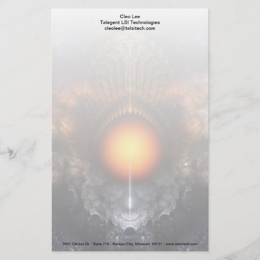 Papeterie d'art fractal Dream Orb (Devant)