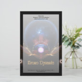 Papeterie d'art fractal dynamique Krono (Debout devant)