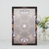 Papeterie d'art fractal Golden Light Wings (Debout devant)