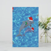 Papeterie dauphins de santa claus (Debout devant)