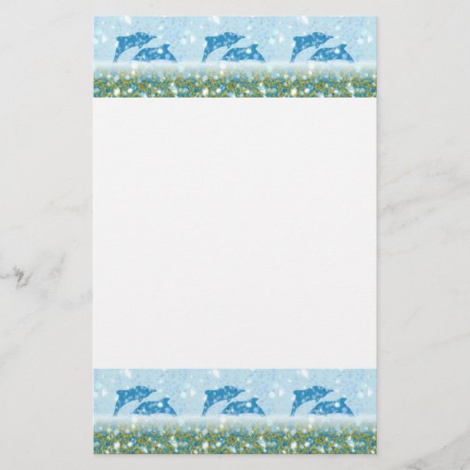 Papeterie Dauphins de Wonderous en mer mystique de (Devant)