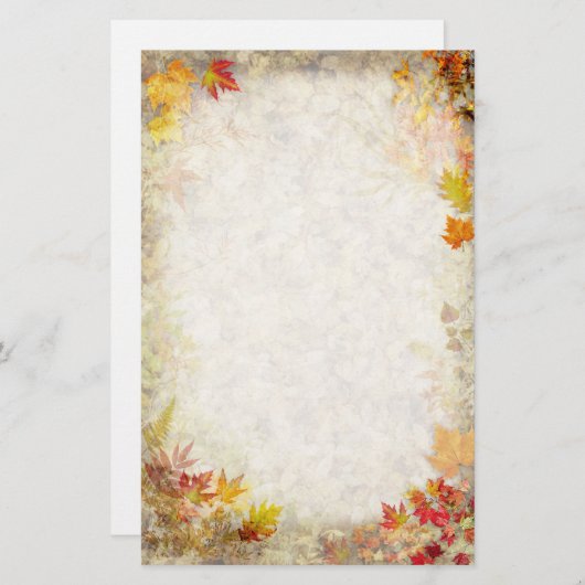 Papeterie d'automne (Devant / Derrière)