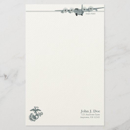 Papeterie d'aviation de l'usmc C-130 (Devant)