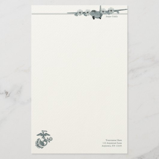 Papeterie d'aviation de l'usmc C-130 (Devant)