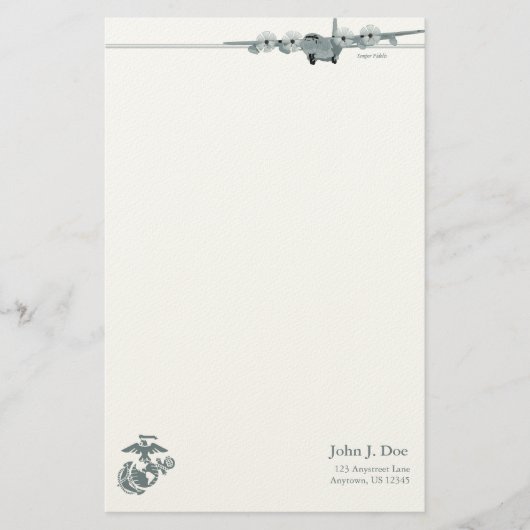 Papeterie d'aviation de l'usmc C-130 (Devant)