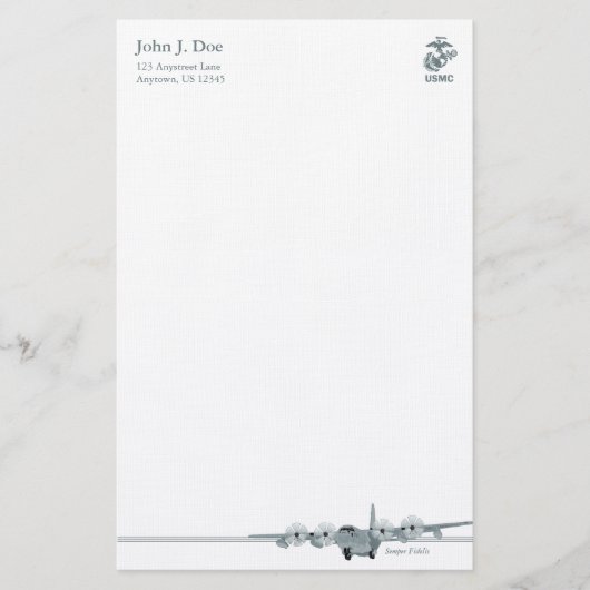 Papeterie d'aviation de l'usmc C-130 (Devant)